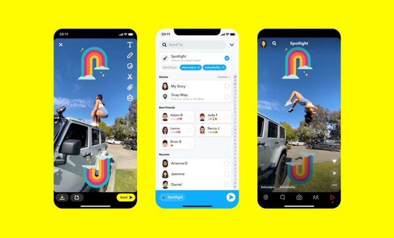 Snapchat's New Feature, Spotlight, Has Features Similar to TikTok and Instagram Reels