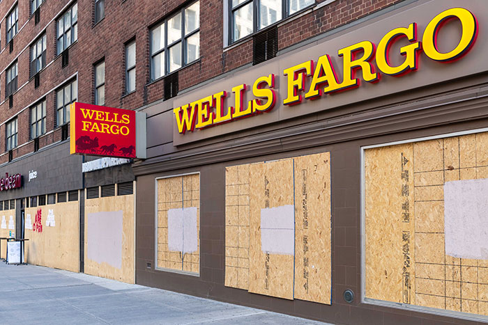 Stores and Banks Boarding Up Storefronts as Precaution against Post-Election Violence