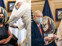 Nancy Pelosi and Mitch McConnel Receive COVID-19 Vaccines